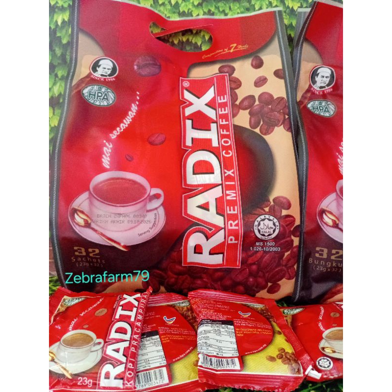 

kopi radix isi:32 sachet Original Hpa