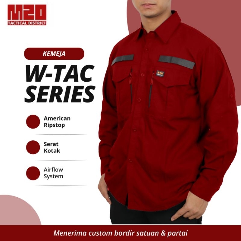 Kemeja Outdoor WTac Series Lengan Panjang