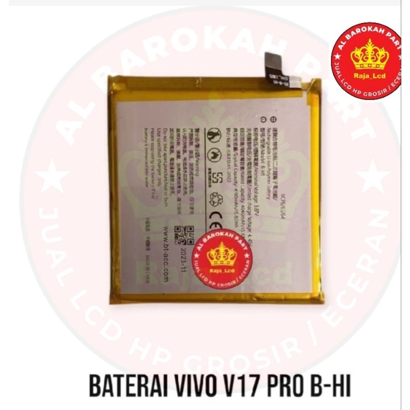 BATERAI VIVO V17 PRO B-HI