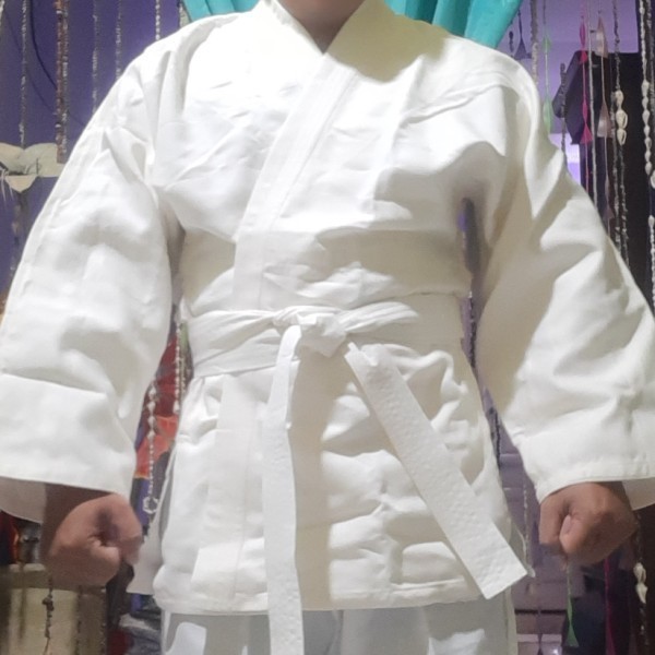 baju judogi beladiri polri putih asli original