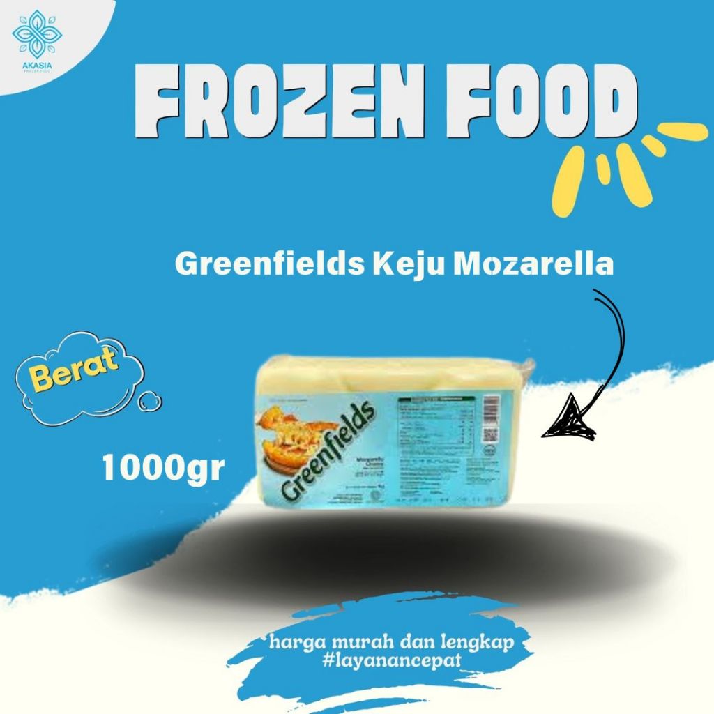 

Greenfields Keju Mozarella (200gr, 1000gr)