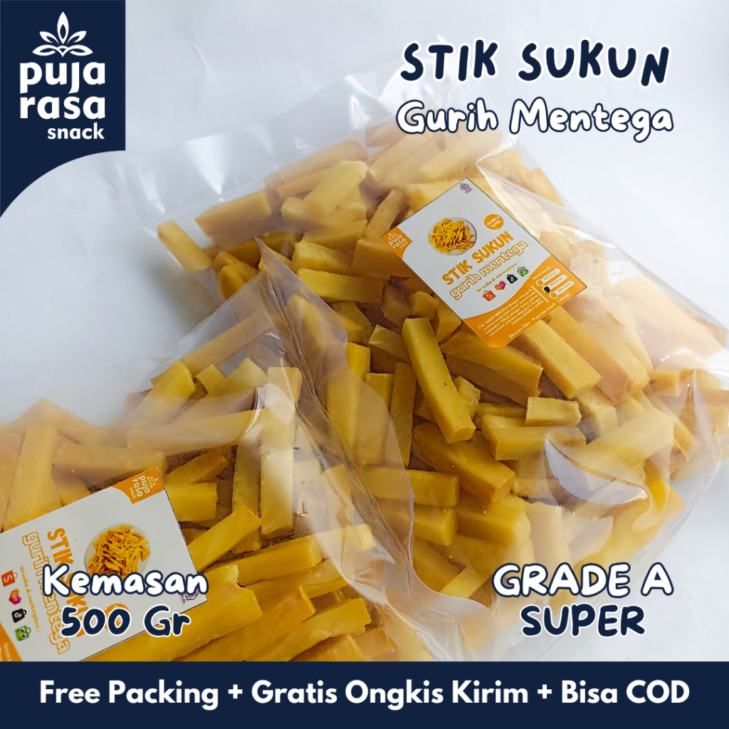 

PROMO Stik Stick Sukun Mentega Gurih Grade A Super Renyah 500 Gram