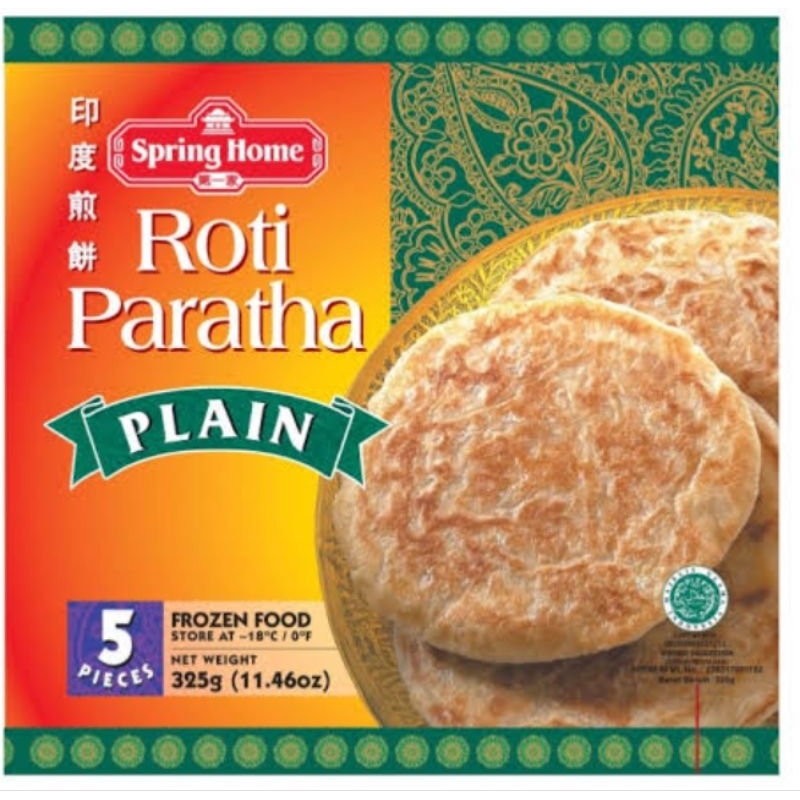 

Spring home roti paratha plain 325g