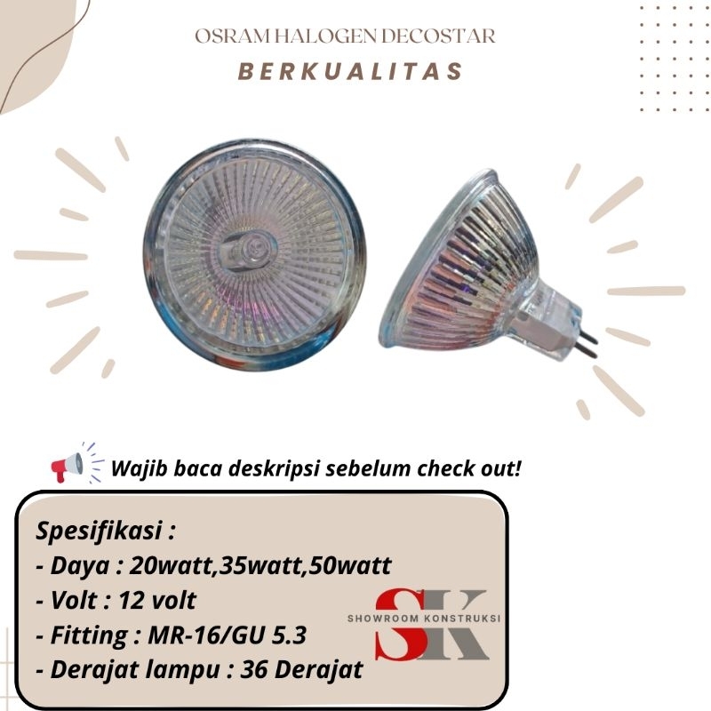 OSRAM HALOGEN DECOSTAR
