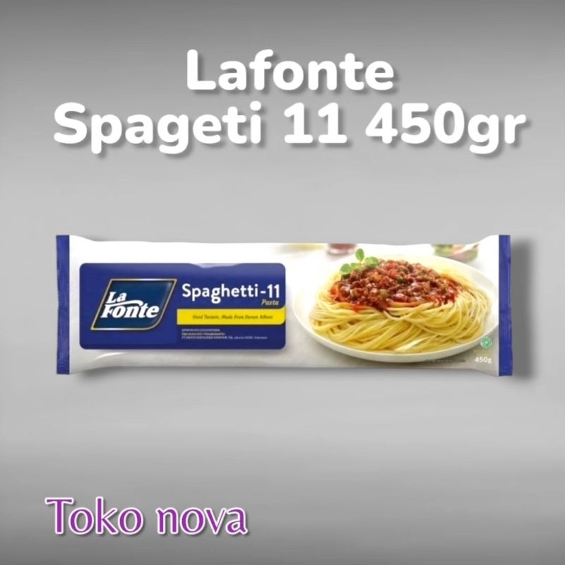 

LAFONTE SPAGETI 11 KEMASAN 450GR LEBIH PRAKTIS