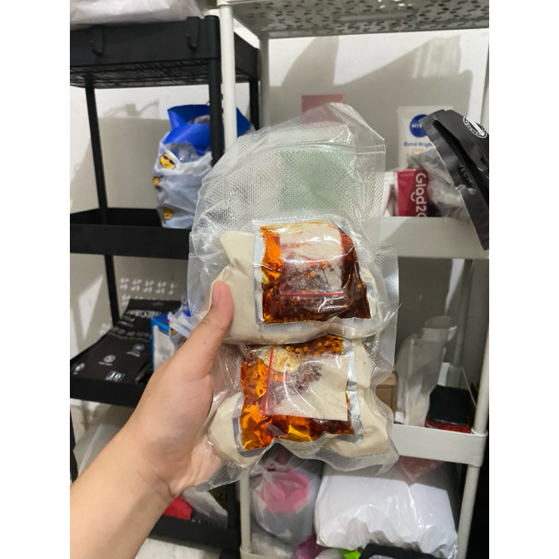 

Basreng mentah chili oil basreng ikan basreng kataji 5 biji free chili oil plus bumbu kering enak maknyus