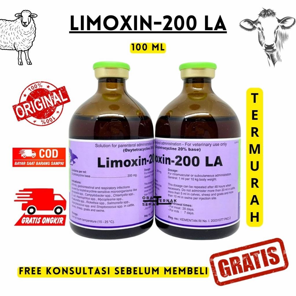 LIMOXIN 200 LA 100 ml & LIMOXIN 50 100 ml