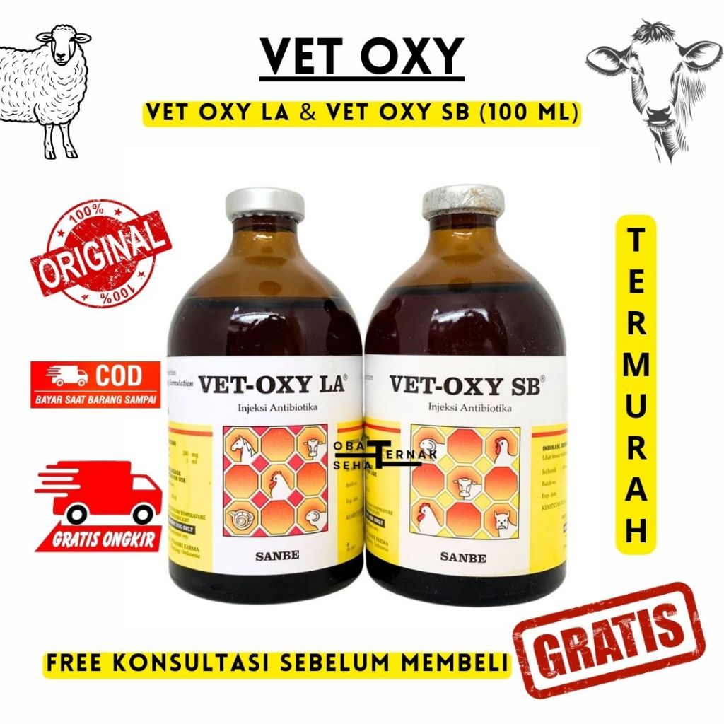 VET OXY LA 100 ml & VET OXY SB 100 ml - SANBE