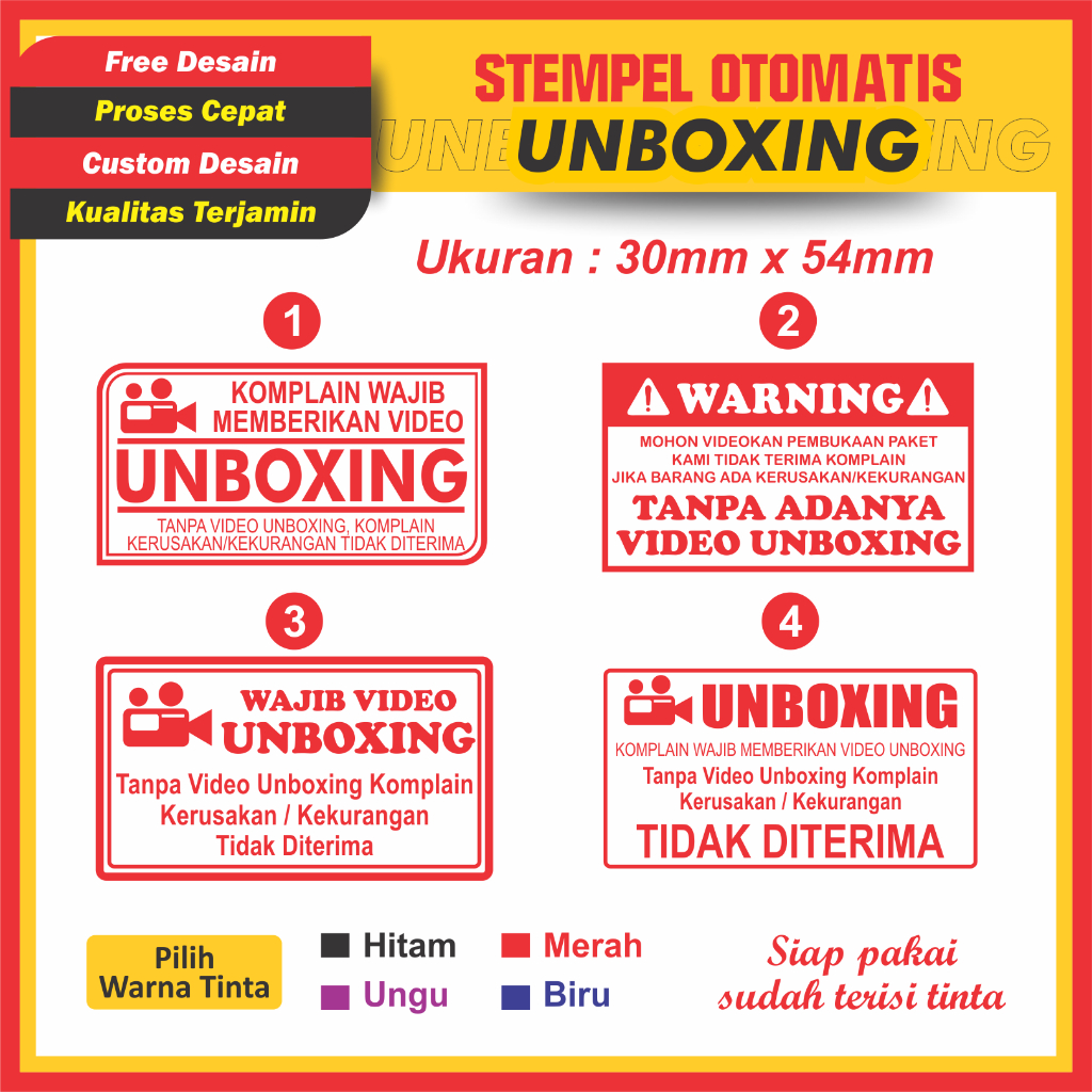 

STEMPEL UNBOXING OTOMATIS CUSTOM