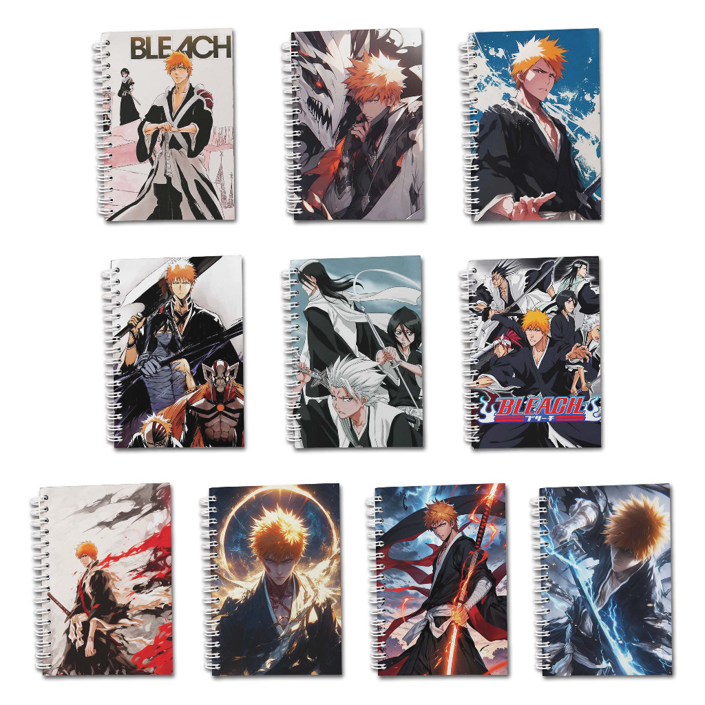 

Note Book Spiral Large (10 cm X 14 cm) Edisi Bleach / Notebook A6 Custom / Seminar Kit Surabaya