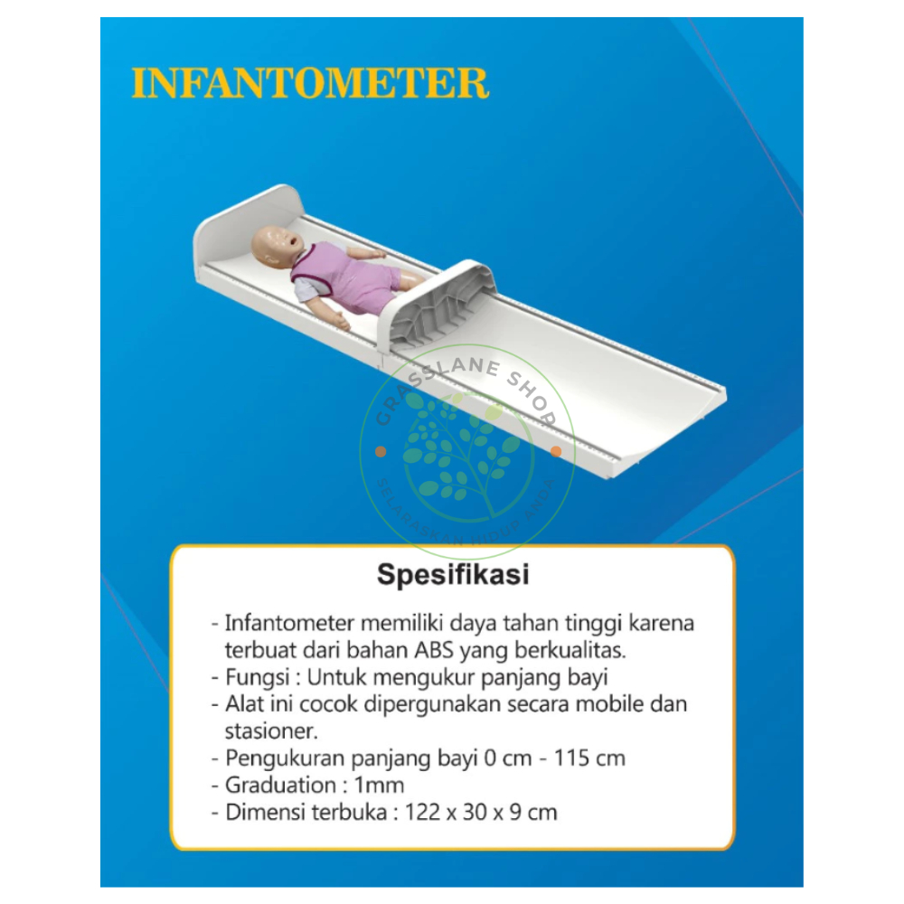 Alat Ukur Panjang Badan Bayi Infantometer Kenko ABS Plastik