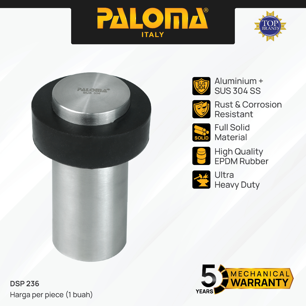 PALOMA DSP 236 Door Stopper Penahan Pintu Lantai Door Stop Stoper Floor Pengganjal Ganjalan Pintu Ru