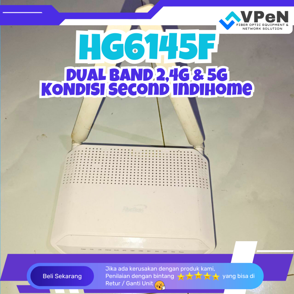 FIBERHOME HG6145F ONT GPON Wireless Modem Router Bekas Indihome