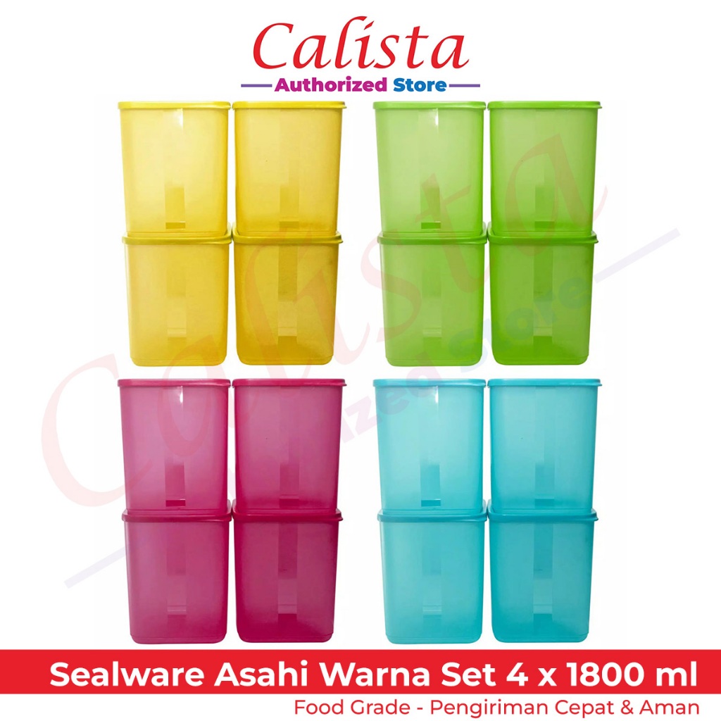Calista Toples Asahi Jasmine Set isi 4pcs - 1800 ML