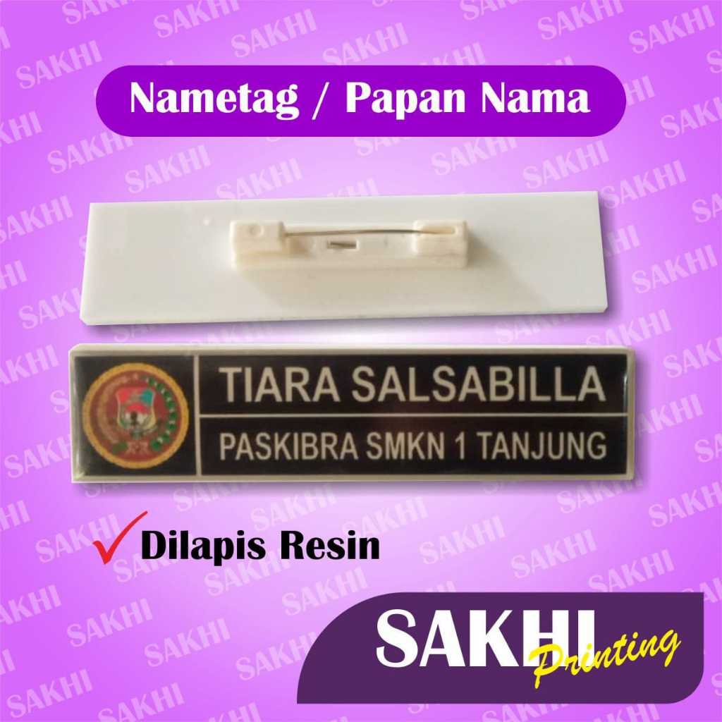 

Papan Nama Resin, Nametag Resin custom desain bebas