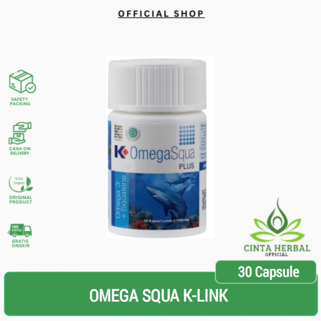 Omega Squa Plus klink Original |  Omega K-Link Omegasqua Minyak Ikan | K-Omegasqua Plus