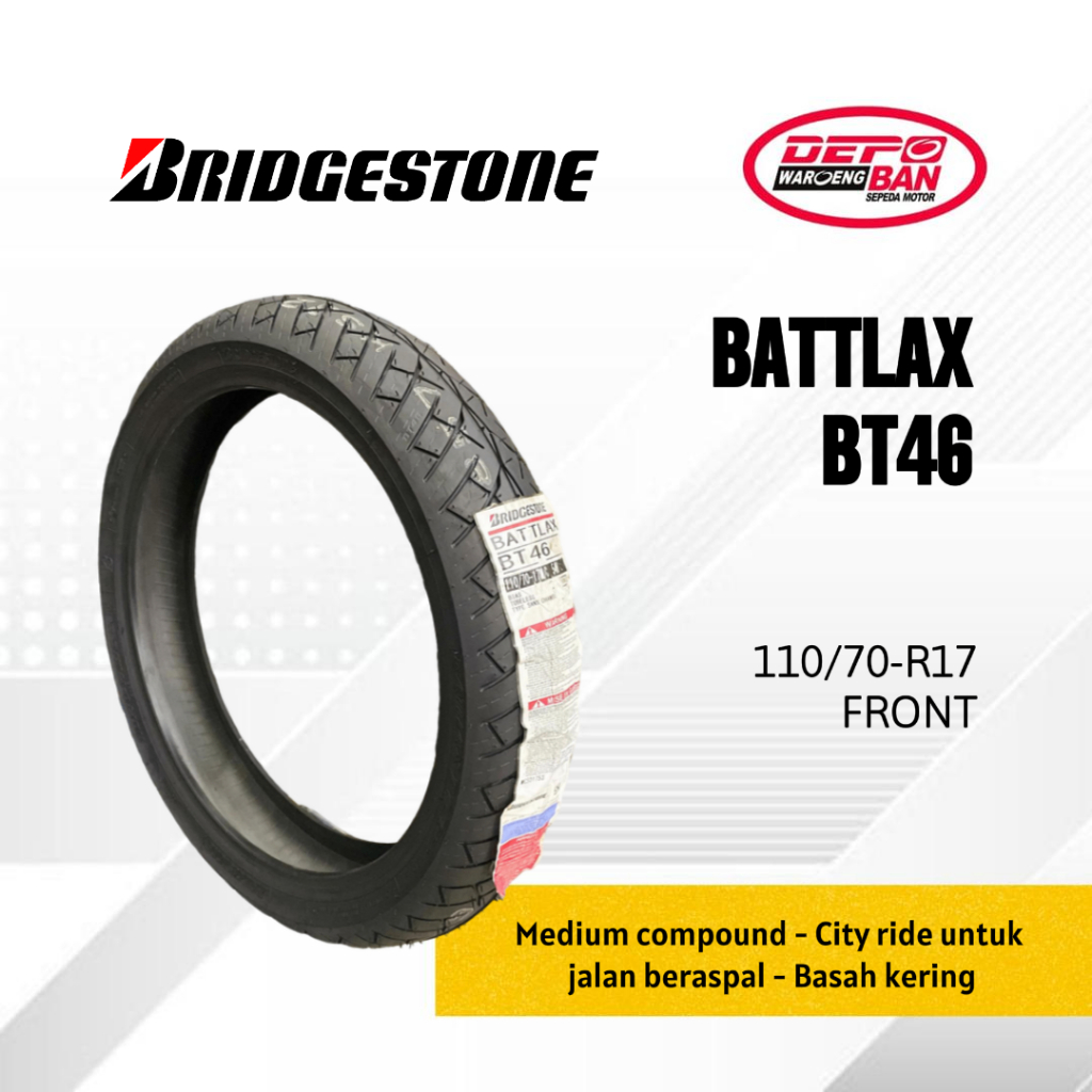BRIDGESTONE BT46 Tubeless 110/70 R17 BATTLAX