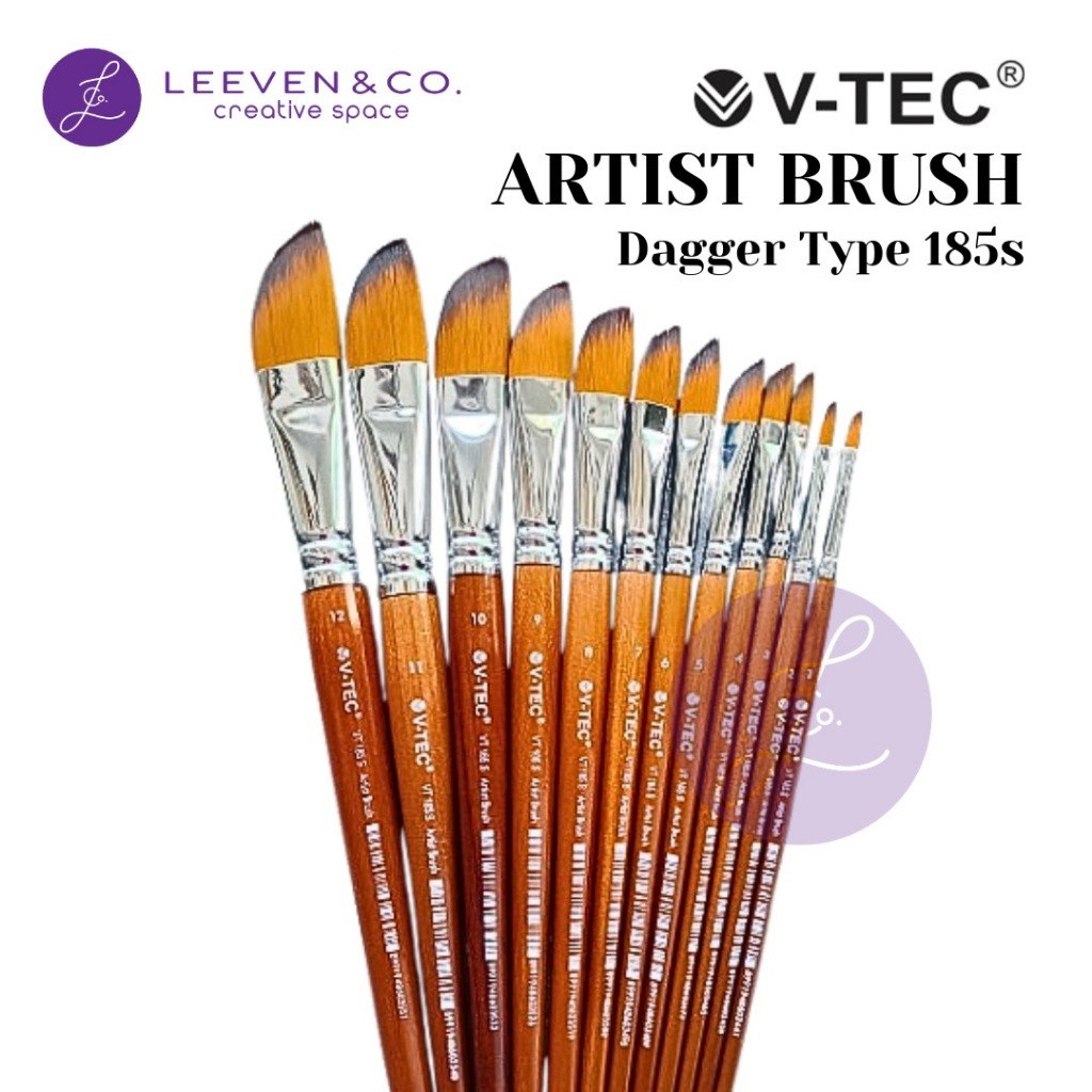 

V-TEC ARTIST BRUSH / KUAS LUKIS DAGGER TYPE VT 185.S