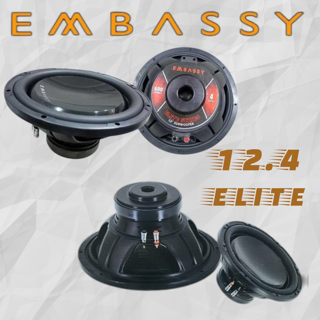 Subwoofer embassy 12 inch Embassy 12.4 elite series subwoofer double coill