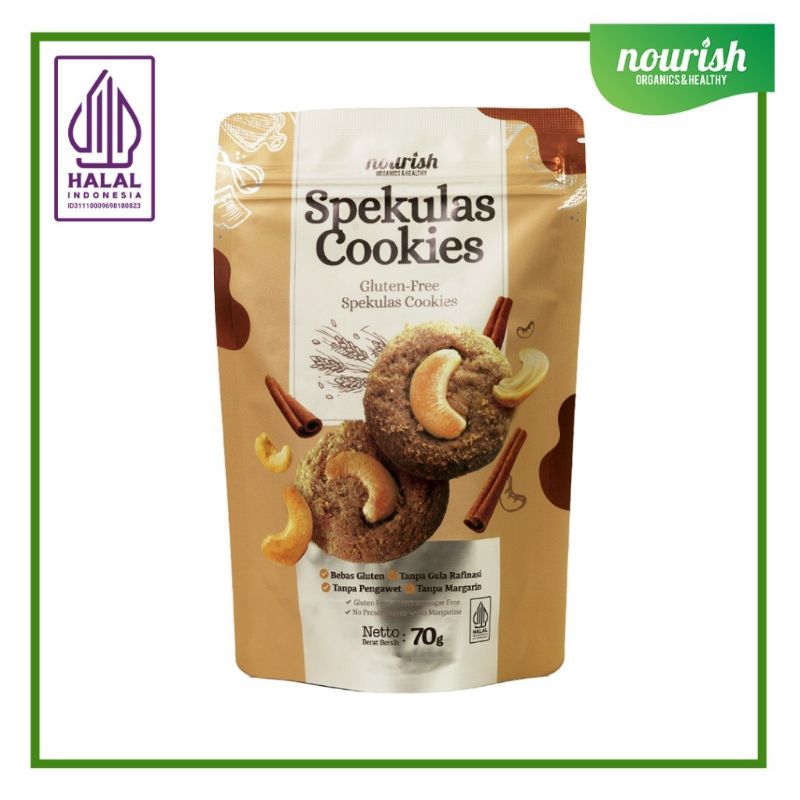 

Nourish Spekulas Cookies - Gluten Free Cookies 70gr