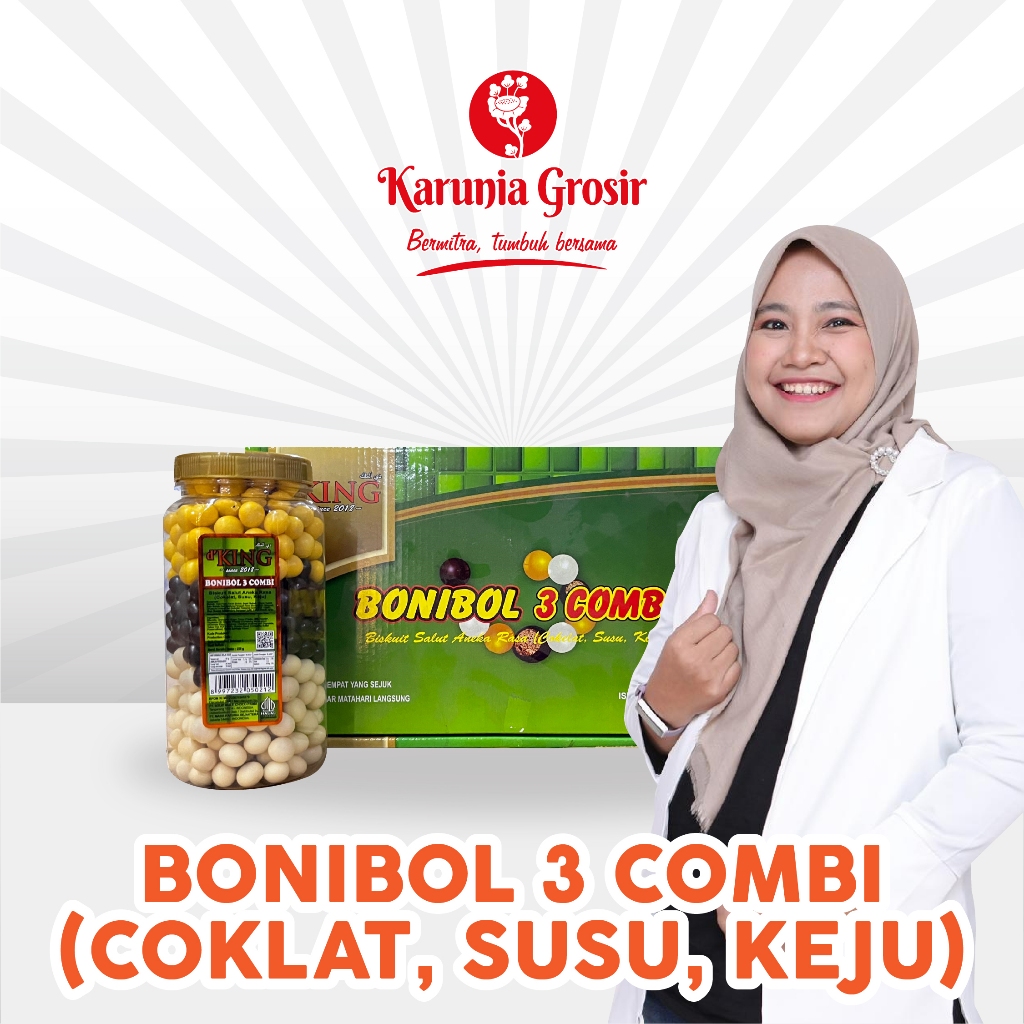 

D'king Bonibol Cokelat CombiToples (250gr x 4 Toples)