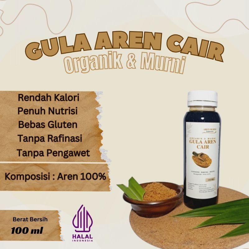 

Gula Aren Cair Murni 100 % Murni, Kemasan 100 ml