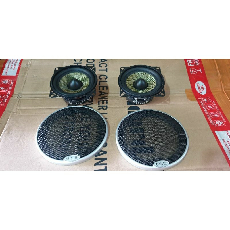 speaker mid range 3,5inch metallic 4ohms 87db 20watts ex display