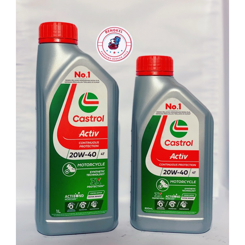 Oli Castrol Activ (20W-40) Synthetic Technology