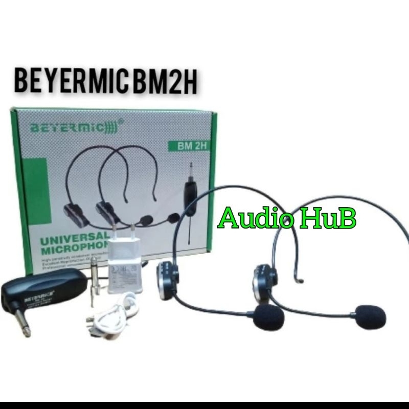 Mic Wireless Beyermic BM2H BM 2H  Isi 2 Headset  Telinga Imam Bando  Original