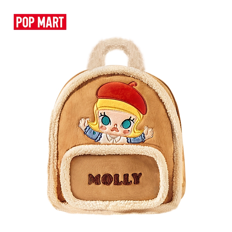 POP MART Classic Bag Series - MOLLY Suede Leather Backpack