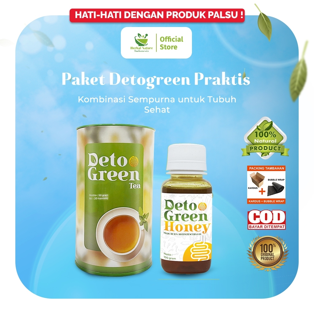 

Detogren Tea & Detogren Honey Paket Herbal Untuk Detox Maksimal 2 PCS