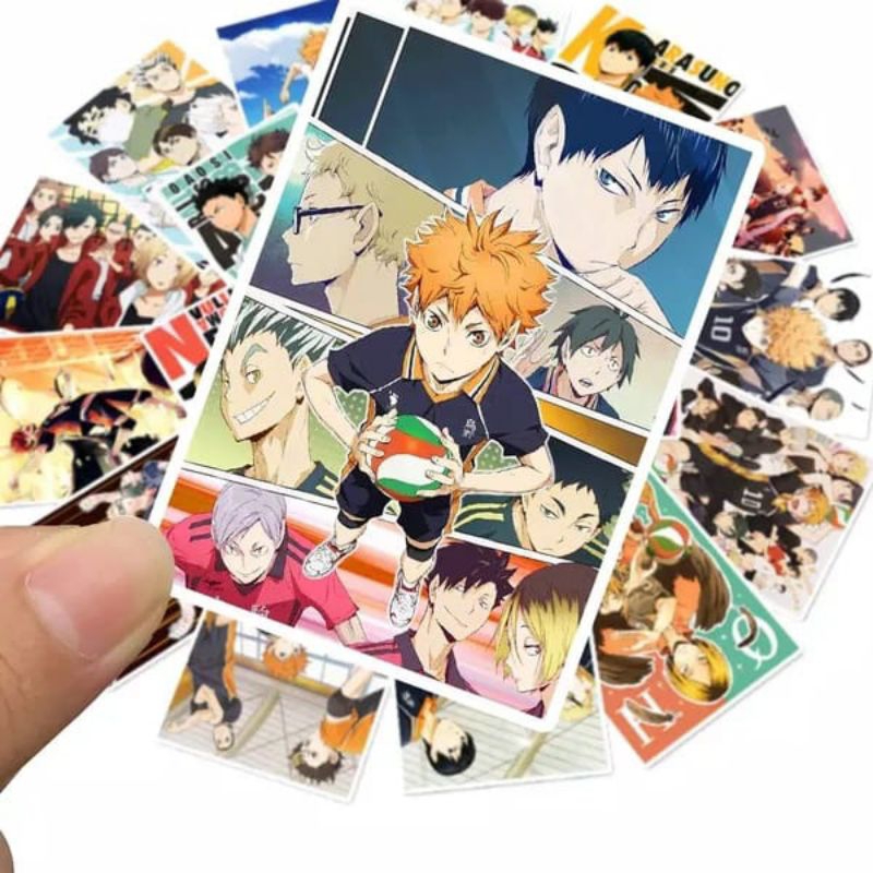 

Stiker Anime Jepang Haikyuu Bahan PVC Anti Air