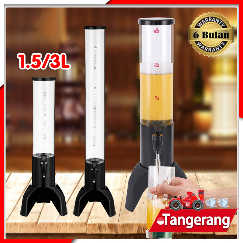 Promo 1,5/3L Tower Minuman Beer Tower Beer Dispenser Juice Water Dispenser Tower