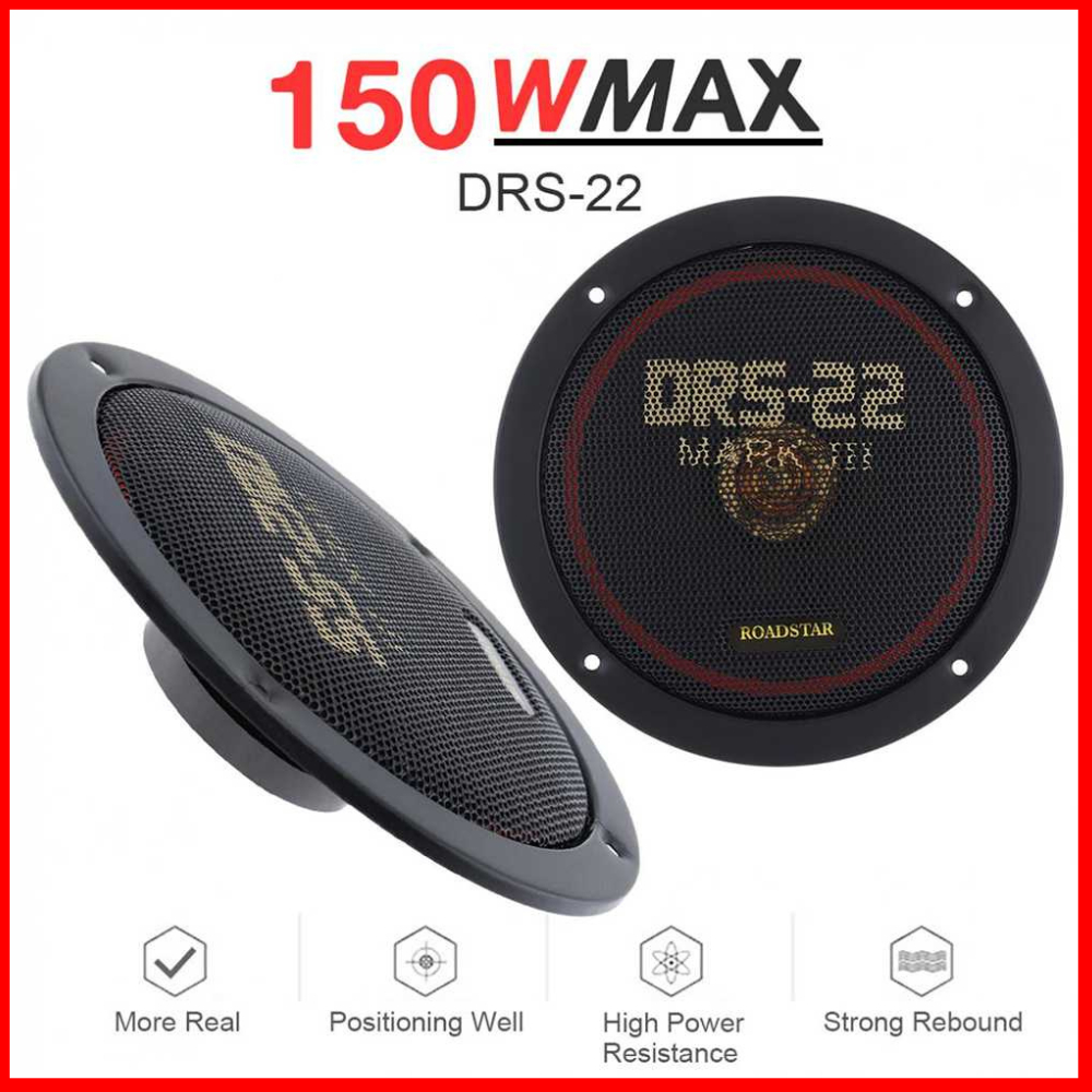 Roadstar Speaker Pintu Mobil DRS-22 150WMAX Universal 6 Inch bass IK4