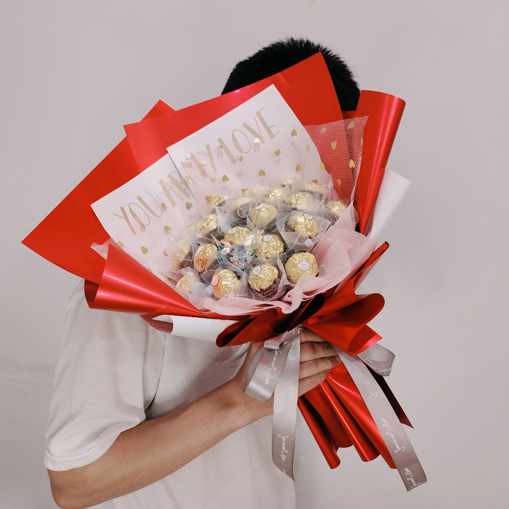 

BEB GIFT 20C - Buket bunga Valentine / Kado Buket Coklat Anniversary