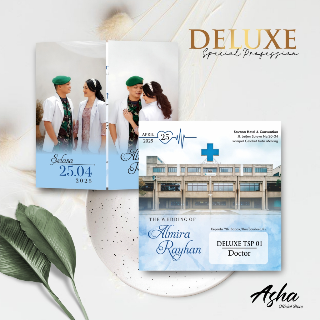 UNDANGAN PERNIKAHAN FULL COLOUR ELEGANT - UNDANGAN PERNIKAHAN CUSTOM DELUXE TSP