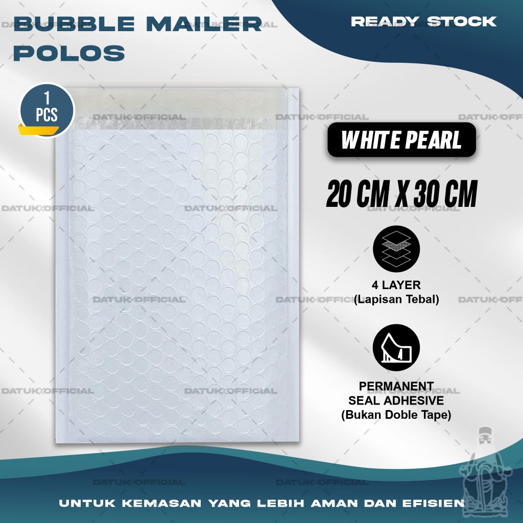 

Plastik Packing BUBBLE MAILER Kantong Polybubble Amplop Bubble Envelope Polymailer Olshop Polos Ukuran 20X30