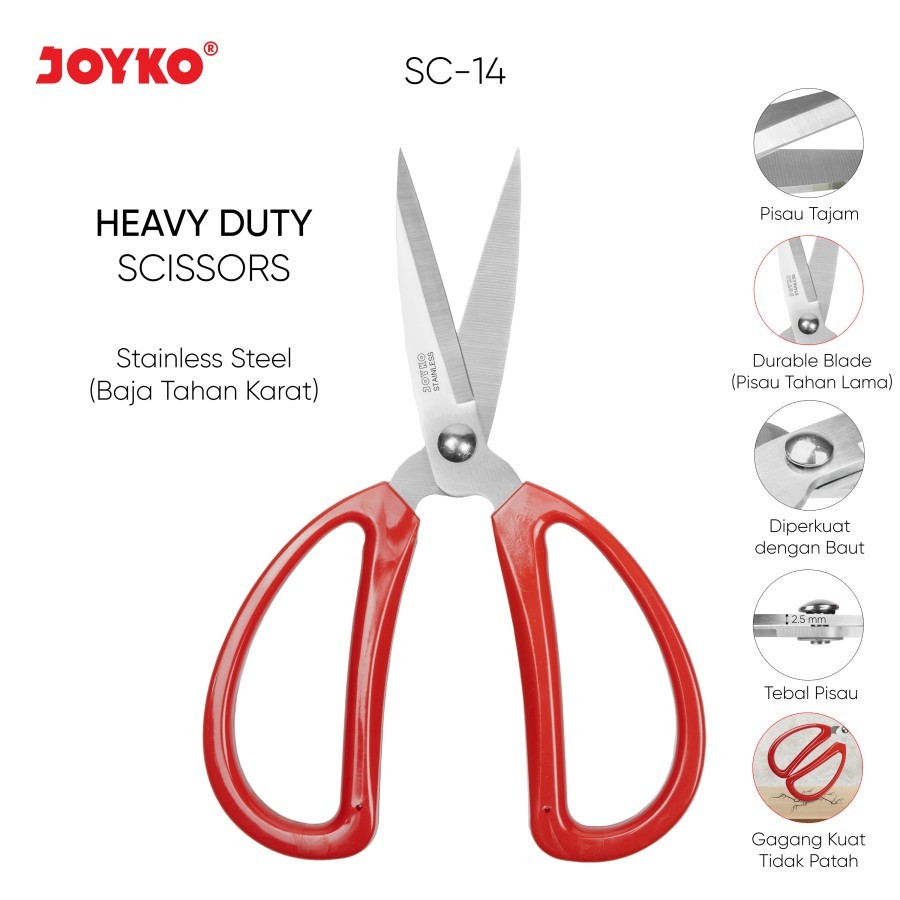 

Scissors / Gunting Heavy Duty Joyko SC-14