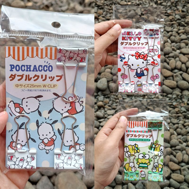 

Seria Daiso Watts Japan - Set Clip Kertas Hello Kitty Pochacco Keroppi