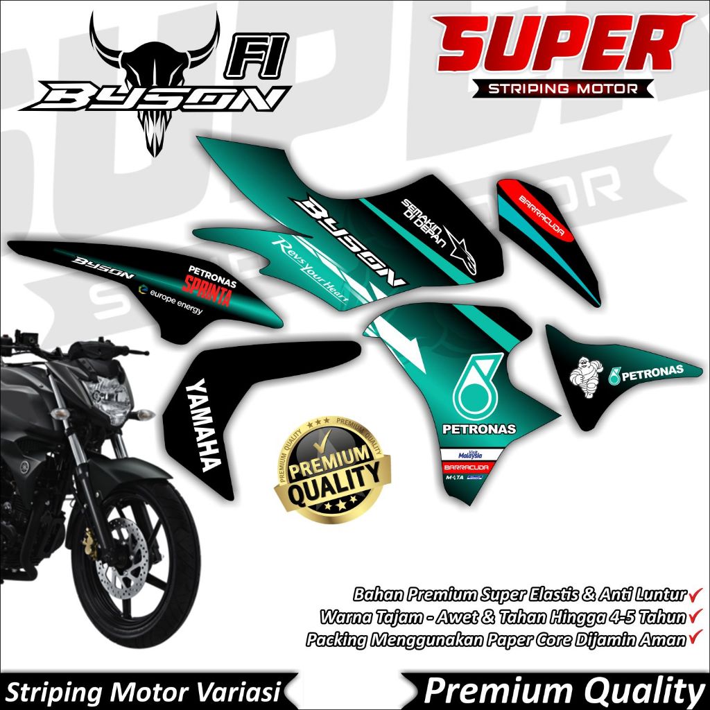 Stiker Byson FI New Anti Luntur keren Striping Byson Striping Byson FI NEW Striping Yamaha Byson FI 