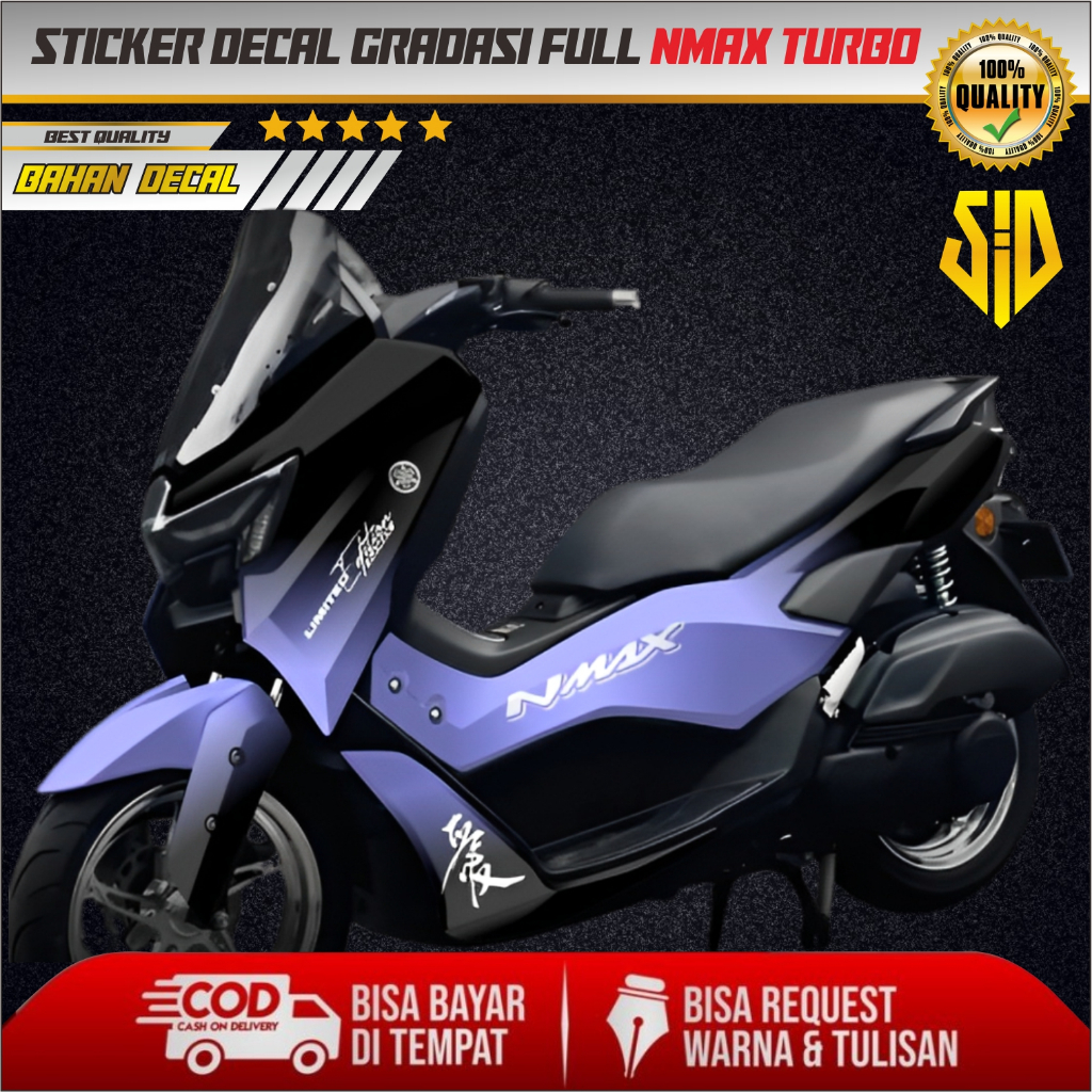 STIKER DECAL FULL GRADASI NMAX TURBO / DECAL GRADASI NMAX TURBO / STICKER DECAL NMAX TURBO / STICKER