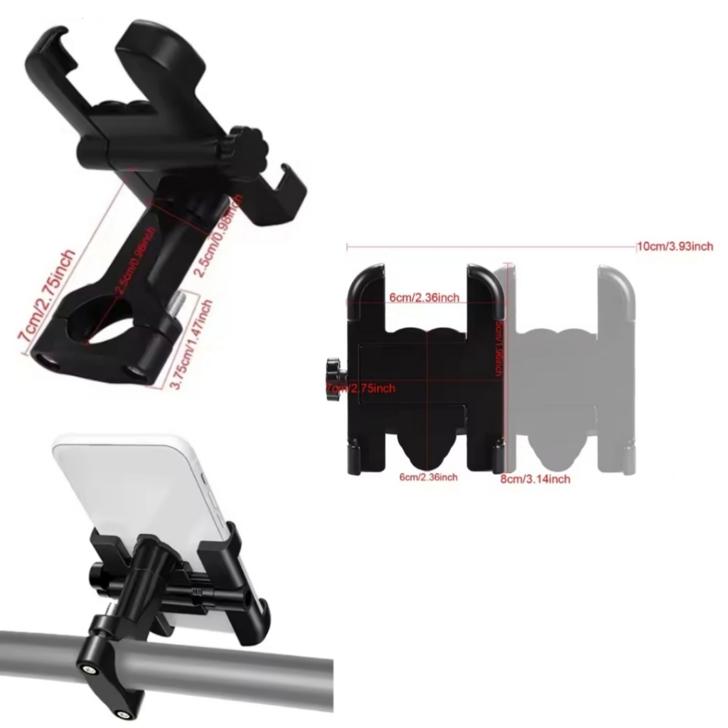 Holder Motor Kaca Spion Bahan Besi Metal Universal Holder Spion 03-H2