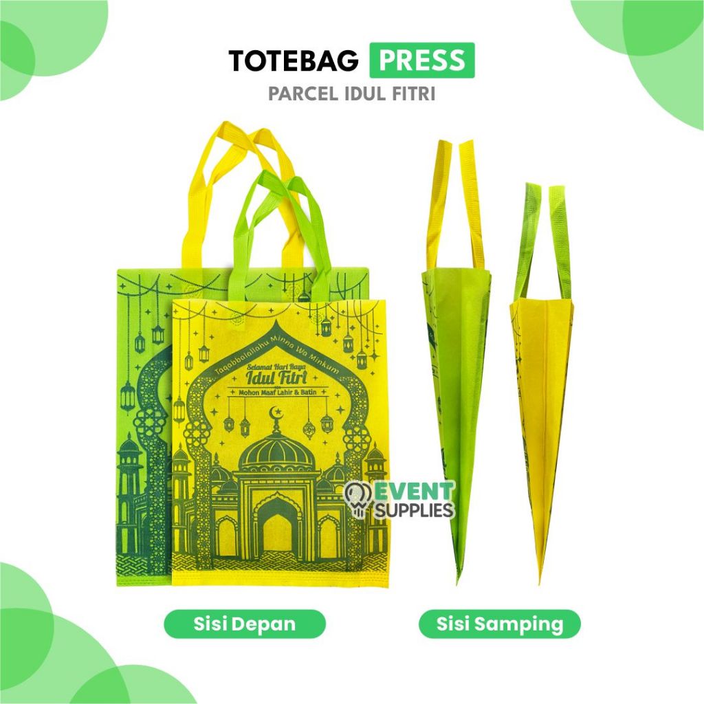

[Satuan] Tas Totebag Idul Fitri Parcel Motif Masjid Lebaran Goodiebag Spundbund Lebar Hampers Ramadhan Idul Fitri