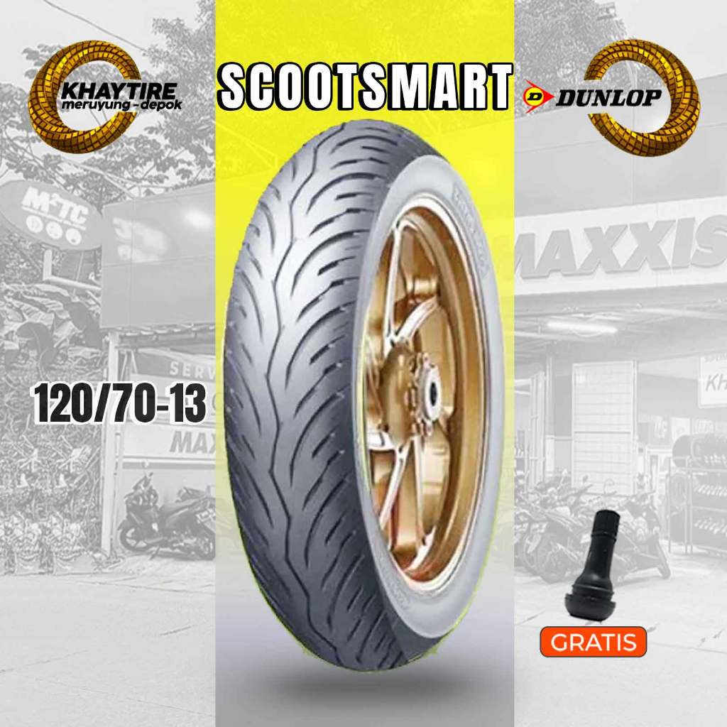 Ban Depan Motor YAMAHA NMAX DUNLOP SCOOTSMART 2 120/70 Ring 13 Tubeless