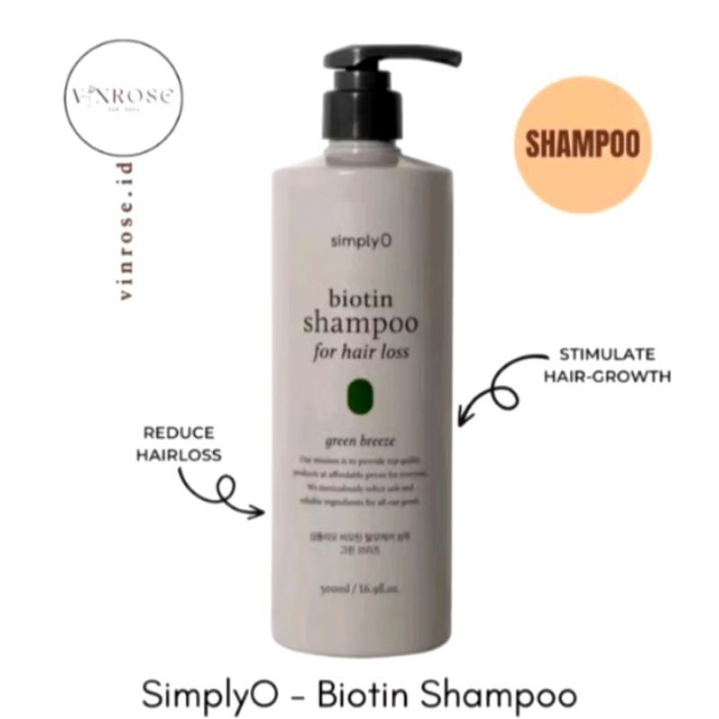 Shampoo Biotin & Hair Treatment Protein Booster SimplyO