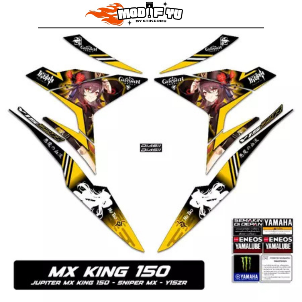 STRIPING MX KING 150 MOTIF Y15ZR ANIME 12 / YAMAHA SNIPER 150 MXi / STICKER MX KING / STIKER MX KING