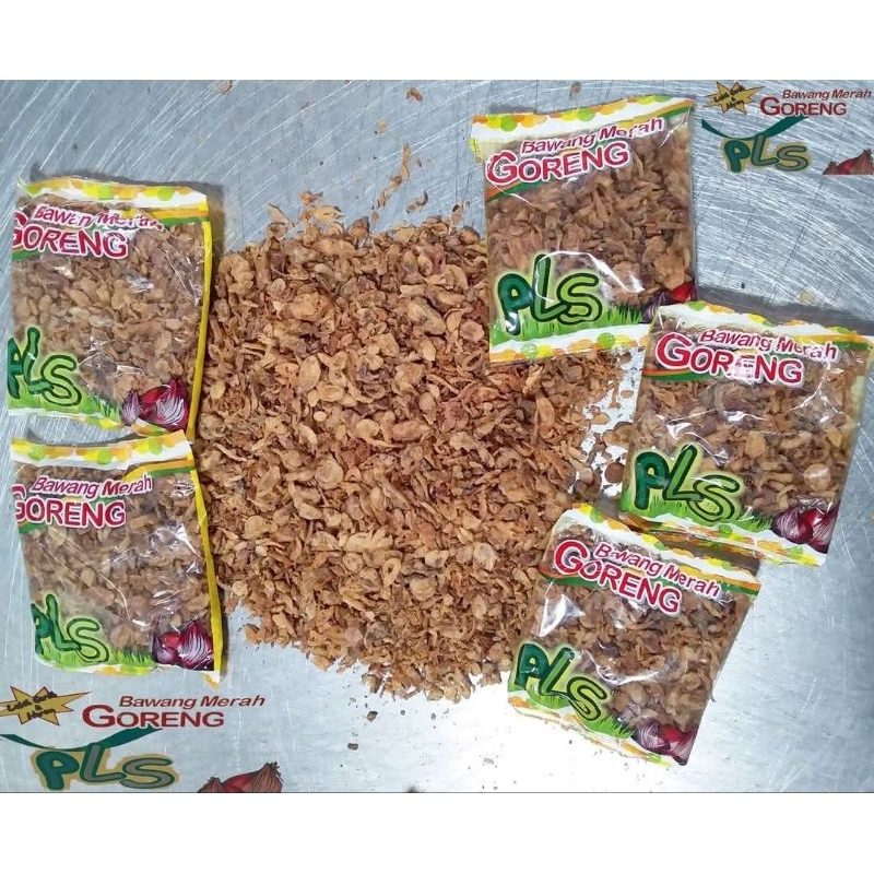 

bawang merah goreng merk pls 50gram 160 bungkus berat 8 kg
