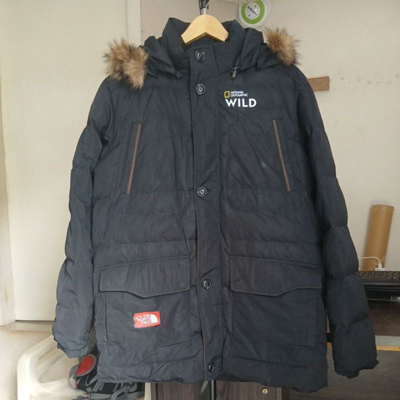 J4ket bulang PARKLAND second Original super tebal hitam pekat berhoodie bisa lepas pasang LD 118cm P