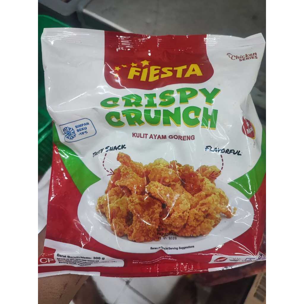 

Fiesta crispy crunch 300 gram KULIT AYAM GORENG