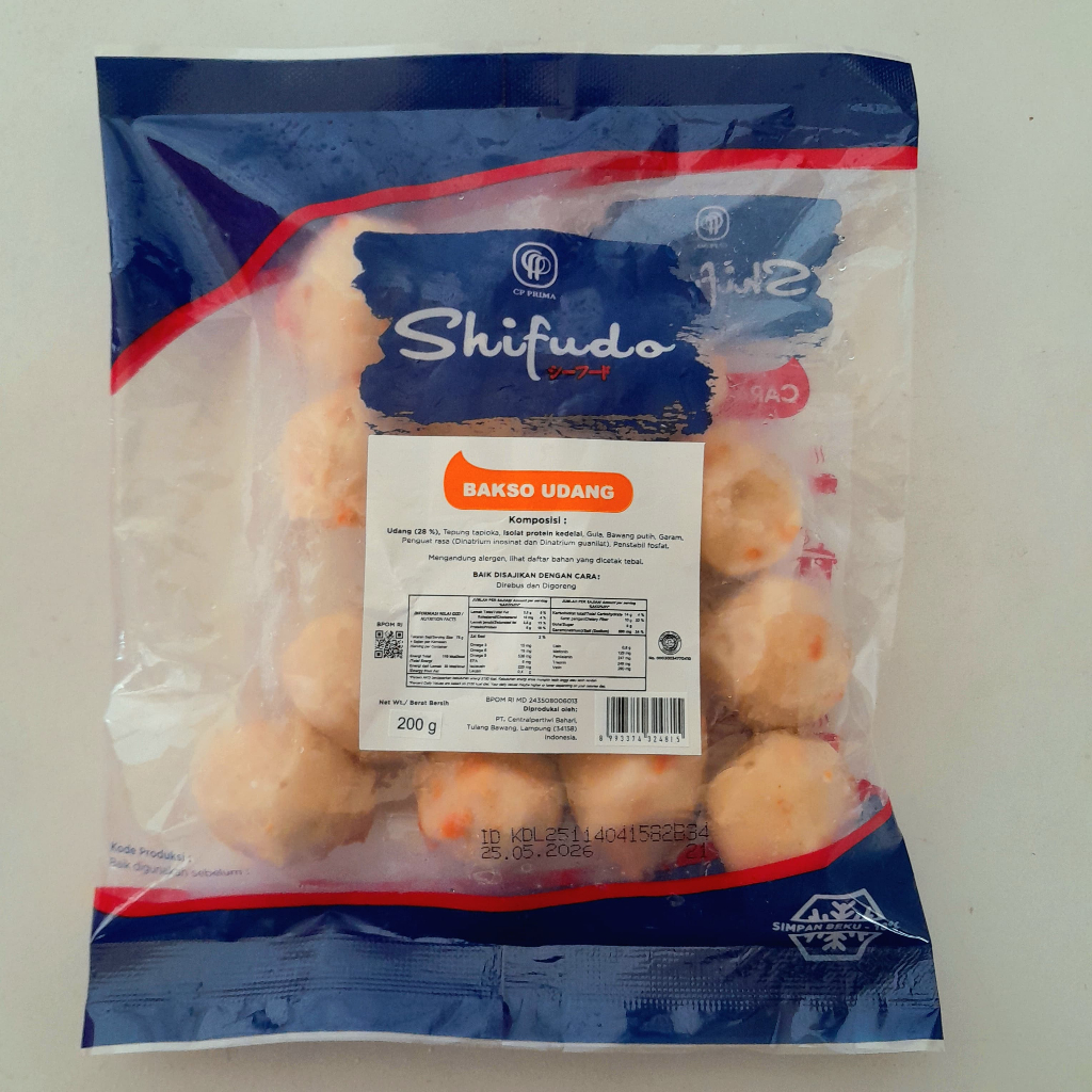 

SHIFUDO bakso udang sz.15 200gr